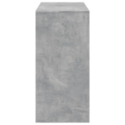 Table de bar gris béton 102x50x103,5 cm bois d'ingénierie 629177629177