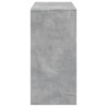Table de bar gris béton 102x50x103,5 cm bois d'ingénierie 629177629177