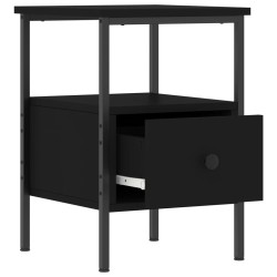 Table de chevet noir 34x36x50 cm bois d’ingénierie 629178629178
