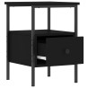 Table de chevet noir 34x36x50 cm bois d’ingénierie 629178629178