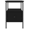 Table de chevet noir 34x36x50 cm bois d’ingénierie 629178629178