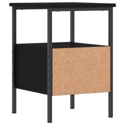 Table de chevet noir 34x36x50 cm bois d’ingénierie 629178629178