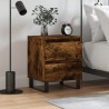 Table de chevet chêne fumé 40x35x50 cm bois d’ingénierie 629179629179