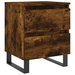 Table de chevet chêne fumé 40x35x50 cm bois d’ingénierie 629179629179