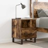 Table de chevet chêne fumé 40x35x50 cm bois d’ingénierie 629180629180