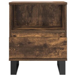 Table de chevet chêne fumé 40x35x50 cm bois d’ingénierie 629180629180