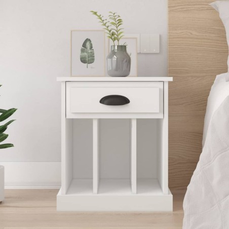 Table de chevet blanc 43x36x50 cm 629181629181