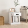 Table de chevet blanc 43x36x50 cm 629181629181