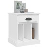 Table de chevet blanc 43x36x50 cm 629181629181