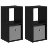 Table de chevet 2 pcs Chêne noir 25,5 x 22 x 49,5 cm 629182629182