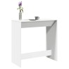 Table de bar blanc 102x50x103,5 cm bois d'ingénierie 629183629183