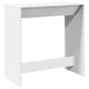 Table de bar blanc 102x50x103,5 cm bois d'ingénierie 629183629183