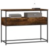 Table console chêne fumé 100x40x75 cm bois d'ingénierie 629184629184