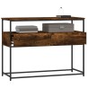 Table console chêne fumé 100x40x75 cm bois d'ingénierie 629184629184