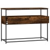 Table console chêne fumé 100x40x75 cm bois d'ingénierie 629184629184