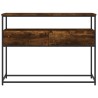 Table console chêne fumé 100x40x75 cm bois d'ingénierie 629184629184