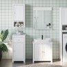 Meubles de salle de bain 3 pcs BERG blanc bois de pin massif 629188629188