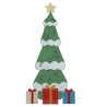 Sapin de Noël lumineux avec 3 boîtes-cadeaux 2D blanc chaud 629191629191