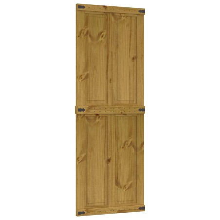 Porte de grange Corona Brun Miel 80 x 210 cm Bois de pin massif 629194629194