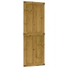 Porte de grange Corona Brun Miel 80 x 210 cm Bois de pin massif 629194629194
