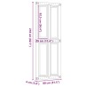 Porte de grange Corona Brun Miel 80 x 210 cm Bois de pin massif 629194629194