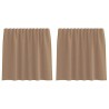 Rideaux en voile à œillets 2 pcs marron clair 629195629195