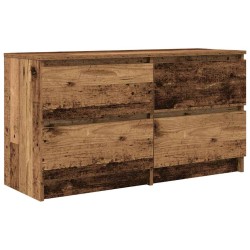 Meuble TV vieux bois 100x35x54 cm bois d'ingénierie 629200629200