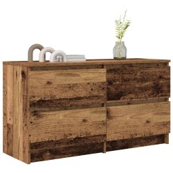 Meuble TV vieux bois 100x35x54 cm bois d'ingénierie 629200629200