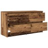 Meuble TV vieux bois 100x35x54 cm bois d'ingénierie 629200629200
