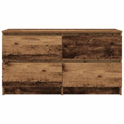 Meuble TV vieux bois 100x35x54 cm bois d'ingénierie 629200629200