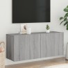 Meuble TV mural sonoma gris 100x30x41 cm 629201629201