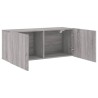 Meuble TV mural sonoma gris 100x30x41 cm 629201629201