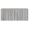 Meuble TV mural sonoma gris 100x30x41 cm 629201629201