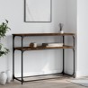 Table console chêne fumé 100x35,5x75 cm bois d'ingénierie 629209629209