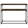 Table console chêne fumé 100x35,5x75 cm bois d'ingénierie 629209629209