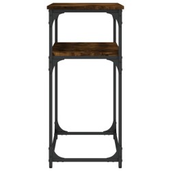 Table console chêne fumé 100x35,5x75 cm bois d'ingénierie 629209629209