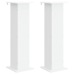 Support de Plante 2 pcs Blanc 30,5 x 30 x 100,5 cm 629211629211