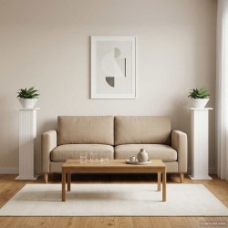 Support de Plante 2 pcs Blanc 30,5 x 30 x 100,5 cm 629211629211