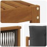 Ensemble de canapés d'extérieur 4 pcs Naturel et Anthracite 629223629223