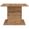 Table basse chêne artisanal 55,5x55,5x40 cm bois d'ingénierie 629235629235