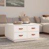 Table basse Blanc 80x80x45 cm Bois massif de pin 629236629236