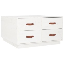 Table basse Blanc 80x80x45 cm Bois massif de pin 629236629236