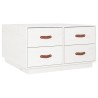 Table basse Blanc 80x80x45 cm Bois massif de pin 629236629236