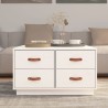 Table basse Blanc 80x80x45 cm Bois massif de pin 629236629236