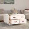 Table basse Blanc 80x80x45 cm Bois massif de pin 629236629236