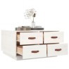 Table basse Blanc 80x80x45 cm Bois massif de pin 629236629236