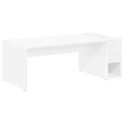 Table basse Blanc 101,5 x 50 x 37 cm Bois d'ingénierie 629237629237