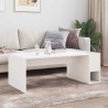 Table basse Blanc 101,5 x 50 x 37 cm Bois d'ingénierie 629237629237