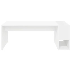 Table basse Blanc 101,5 x 50 x 37 cm Bois d'ingénierie 629237629237
