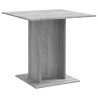 Table à dîner Sonoma gris 80x80x75 cm Bois d'ingénierie 629240629240